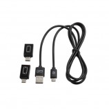 USB  to micro custom logo data cable with Type-c\micro adapter
